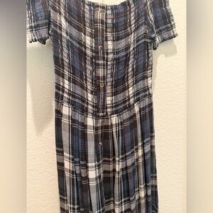 Urban Outfitters Blue Plaid Shirt